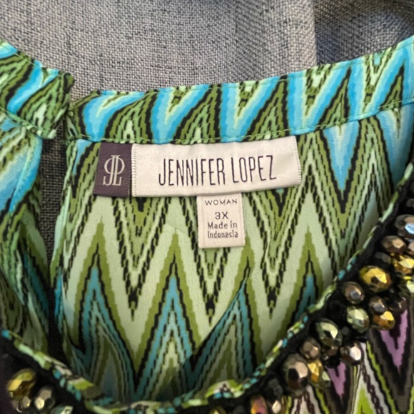 Sleeveless Summer top. Jennifer Lopez brand, size 3x. - Picture 1 of 3